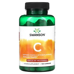 Swanson Буферизированный Витамин C с Биофлавоноидами - 100 капсул - Swanson