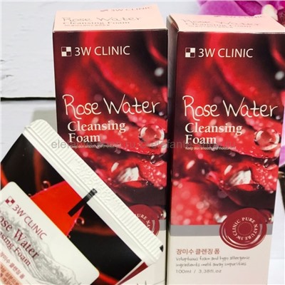 Пенка для умывания 3W Clinic Rose Water Cleansing Foam 100ml (78)