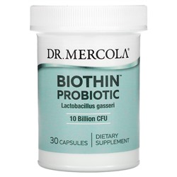 Dr. Mercola Biothin Probiotic, Lactobacillus Gasseri, 10 миллиардов КОЕ, 30 капсул - Dr. Mercola