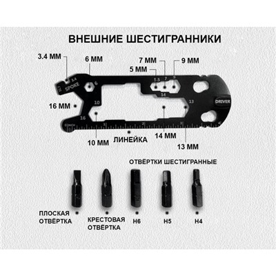 Мультитул с набором отверток