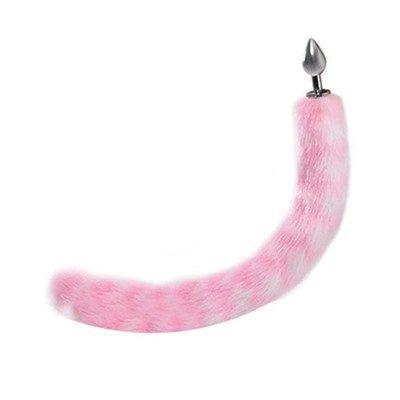 Набор игровой "Кошечка" с длинным хвостом  и наручниками розово-белый