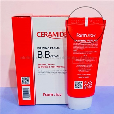 Укрепляющий ВВ крем с керамидами FarmStay Ceramide Firming Facial BB Cream SPF 50+/PA+++ 50g (78)