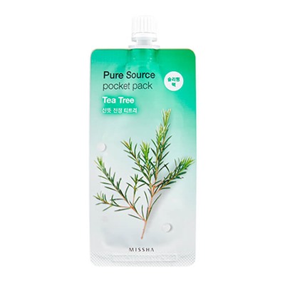 Missha Pure Source Pocket Pack Tea Tree Ночная маска с экстрактом чайного дерева