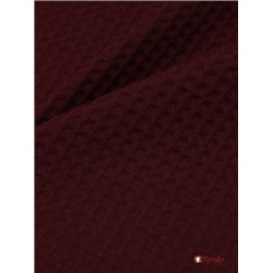 Вафельное премиум-полотно "Italy" цв.Темный бордо, ш.1.48м, хлопок-100%, 240гр/м.кв