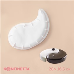 Форма для муссовых десертов и выпечки KONFINETTA «Инь и Янь», 28×16,5 см, цвет белый