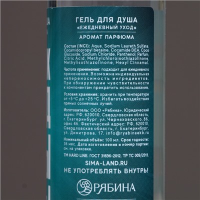 Гель для душа ЧИСТОЕ СЧАСТЬЕ «Новых побед!», 100 мл, аромат мужского парфюма, Новый Год