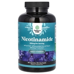 Nature's Craft Никотинамид, 500 мг, 180 капсул
