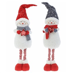 Мягкая игрушка "Снеговик" длинные ножки, 2 вида