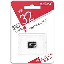Карта памяти MicroSD 32GB Smart Buy Class 10UHS-1+ адаптер