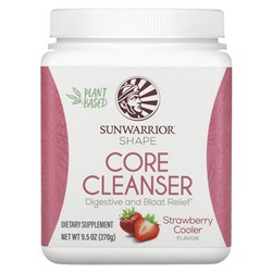 Sunwarrior Shape, Core Cleanser, клубничный охладитель, 9,5 унций (270 г)