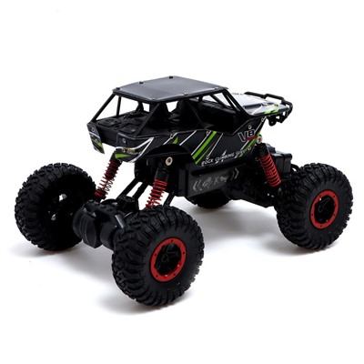 Джип радиоуправляемый Monster, 1:16, 4WD, работает от аккумулятора, цвета МИКС, уценка