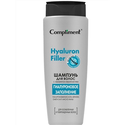 "Compliment" Hyaluron Filler Шампунь для волос с эффектом керапластики (400мл).9 / 917124 /