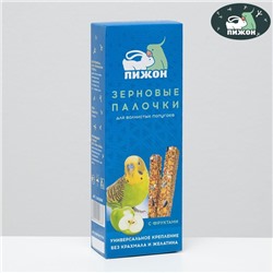 Зерновые палочки "Пижон" для птиц, с фруктами, 2 шт, 196 г