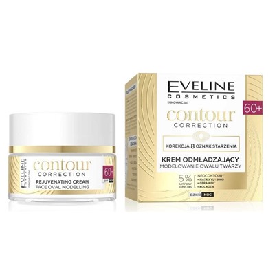 Eveline "Contour Correction" 60+ Крем омолаж.,моделирование овала лица день/ночь (50мл).30