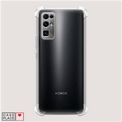 Противоударный силиконовый чехол Прозрачный на Huawei Honor 30