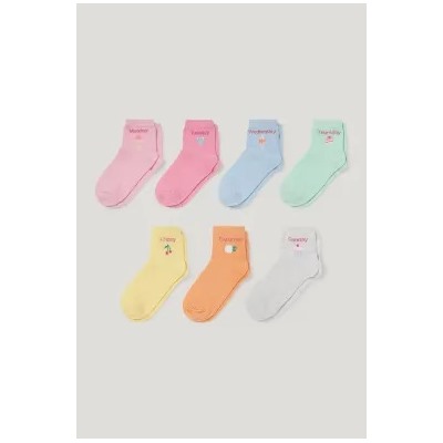 Multipack of 7 - days of the week - socks with motif