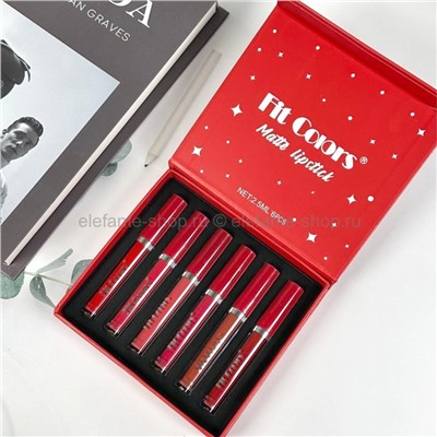 Набор матовых помад для губ Fit Colors Matte Lipstick Set #B 6x2.5ml (106)