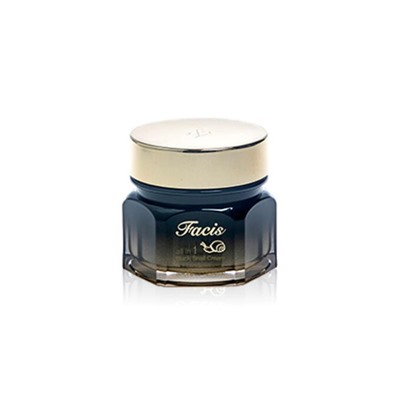 Jigott Facis All-In-One Black Snail Cream Крем для лица с муцином улитки