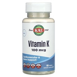 KAL Витамин K - 100 мкг - 100 таблеток - KAL