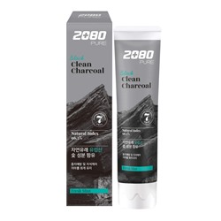 Aekyung 2080 Pure Toothpaste Charcoal Отбеливающая зубная паста с мятой и углем