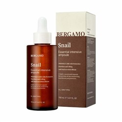 Bergamo* Snail Essential Intensive Ampoule Интенсивная ампула с муцином улитки