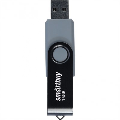 16Gb Smartbuy Twist Black USB2.0 (SB016GB2TWK)