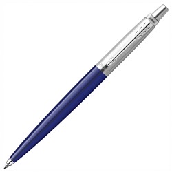 Ручка шариковая PARKER "Jotter Orig Blue", корпус синий, детали нержавеющая сталь, синяя, RG0033170