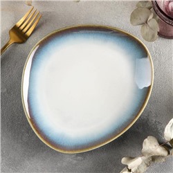 Блюдо фарфоровое для подачи Magistro «Пэвэти», d=20,5 см, цвет голубой