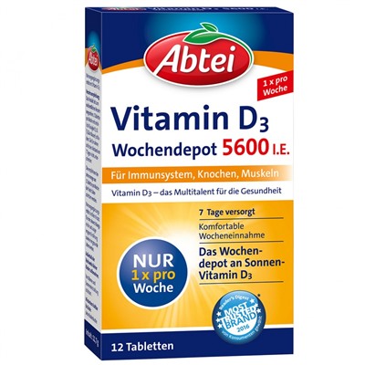 Abtei (Абтай) Vitamin D3 12 шт