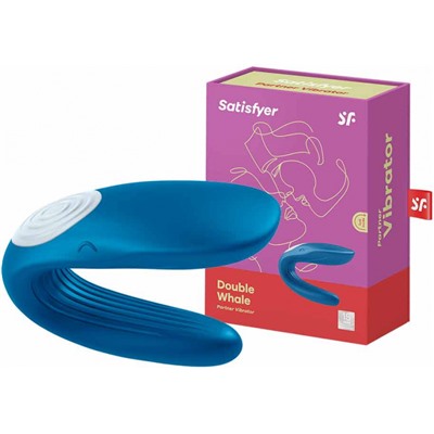 Satisfyer Вибромассажер для пар Partner Double Whale перезаряжаемый