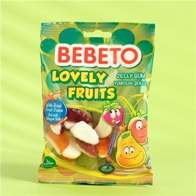 Жевательный мармелад BEBETO LOVELY FRUITS, 70 г