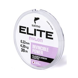 Леска монофильная Salmo Elite FLUORO COATED NYLON, диаметр 0.22 мм, тест 4.2 кг, 30 м