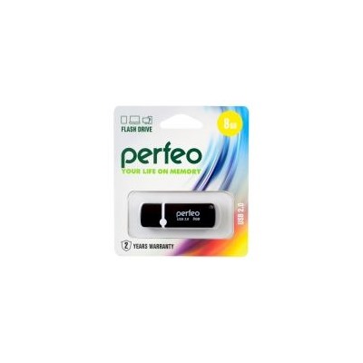 8Gb Perfeo C07 Black USB 2.0 (PF-C07B008)