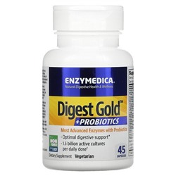 Enzymedica Digest Gold + Пробиотики - 45 капсул - Enzymedica