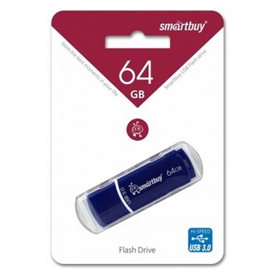 64Gb SmartBuy Crown Blue USB 3.0 (SB64GBCRW-Bl)