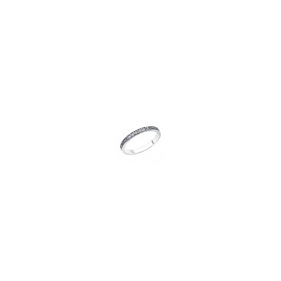 Серебряное Кольцо с фианитами, 95-110-00954-1