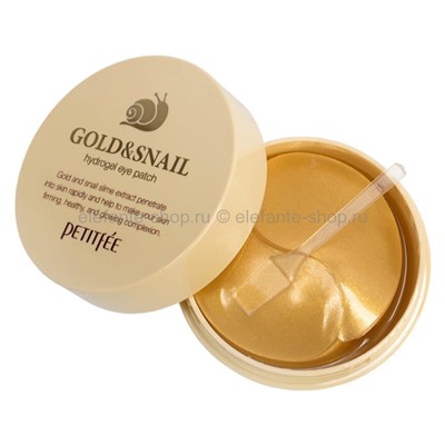 Гидрогелевые патчи для глаз с золотом и муцином улитки Petitfee Gold & Snail Hydrogel Eye Patch (51)