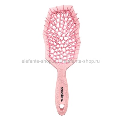 Массажная био-расческа для волос Solomeya Wide Teeth Air Cushion Brush Pink (51)