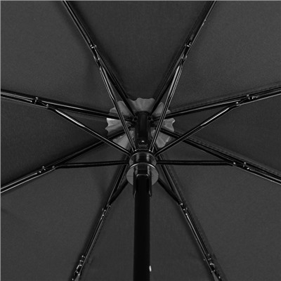Зонт автоматический «Элеганс», 3 сложения, 8 спиц, R = 47 см, цвет чёрный