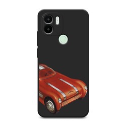 Матовый силиконовый чехол Red muscle car на Poco C50