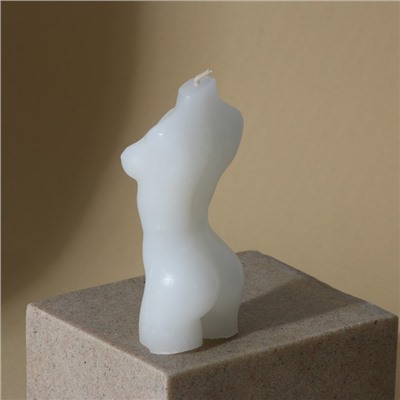 Свеча интерьерная "Женское тело", белая, 9 х 4,5 см