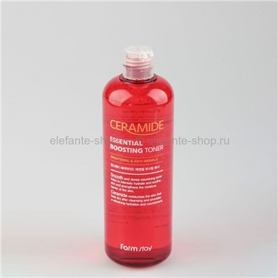 Тонер-бустер с керамидами Farmstay Ceramide Essential Boosting Toner 500ml (78)