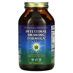 HealthForce Superfoods Intestinal Drawing Formula, Version 7 , 260 Vegan Caps