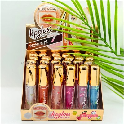 Набор фруктовых блесков для губ Kiss Beauty Lipgloss with Fruit No.70152-03, 6 штук