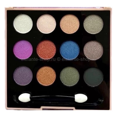 Палетка теней для век с аппликатором DoDo Girl Eyeshadow Refinement Girl, 12 цветов