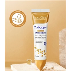 Увлажняющий и питательный крем для рук с коллагеном Sadoer Collagen Hend Cream 30гр