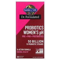 Garden of Life Probiotics Women's pH, 50 Billion, 30 Vegetarian Capsules