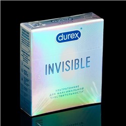 Презервативы Durex Invisible ультратонкие, 3 шт