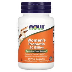 NOW Foods Пробиотики для женщин - 20 миллиардов - 50 растительных капсул - NOW Foods