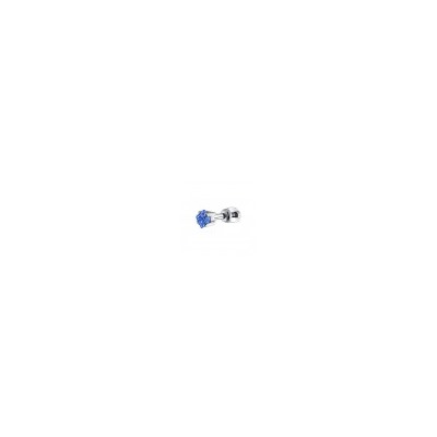 Серьги одиночные из серебра с голубым фианитом, 94170005